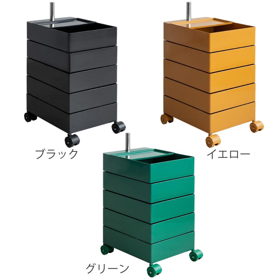 宮武製作所 マルチワゴン 幅32cm Pluna（プルーナ） 5段 回転式トレー