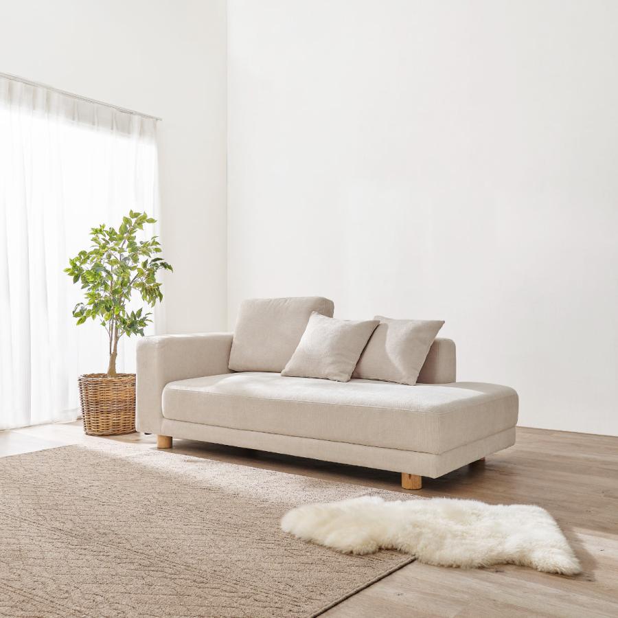 HAGiHARA（萩原） カウチソファ 右カウチ 2.5人掛け 幅184cm