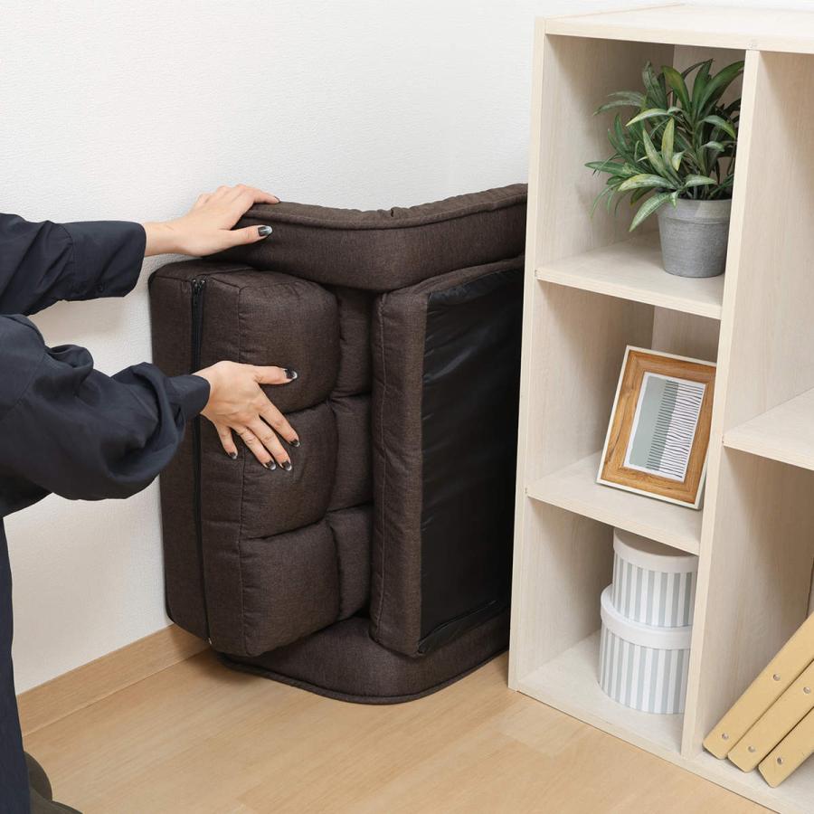 不二貿易（Fuji Boeki） 座椅子 コンパクト 折りたたみ 4way （ フロア