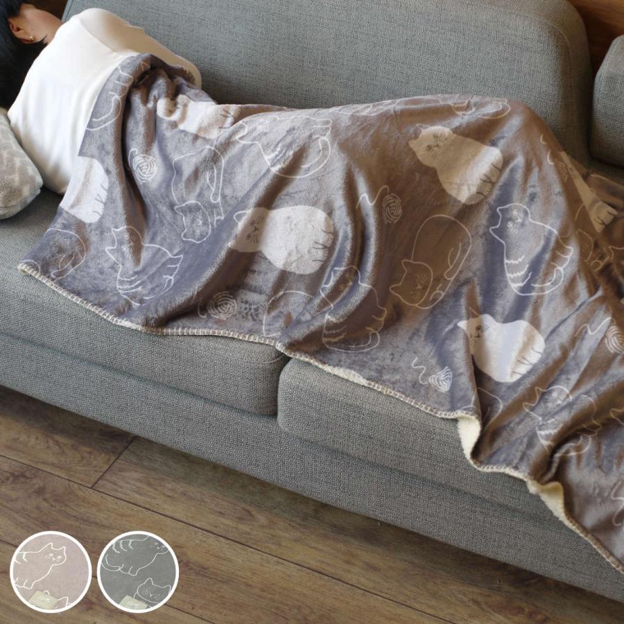TeaLife（ティーライフ） ブランケット にゃふにゃふ 100x150cm ネコ