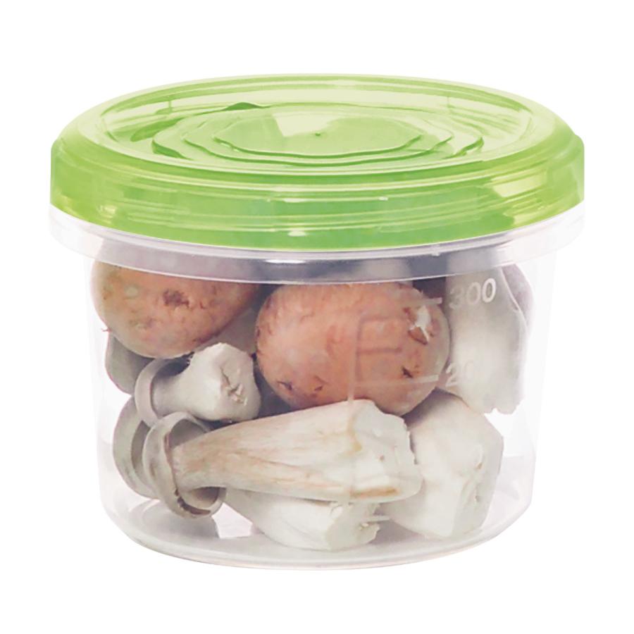 サンコープラスチック 保存容器 370ml エブリーパック NO.2 浅型 3個