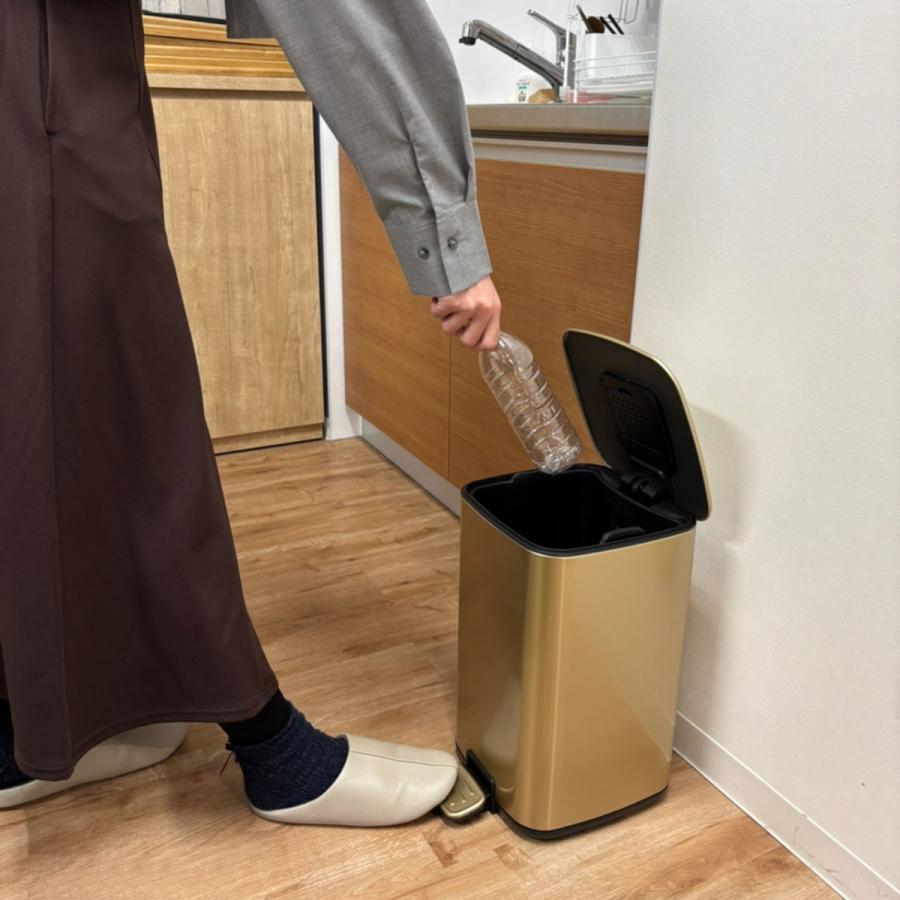 OPUS（オーパス） ゴミ箱 12L JAVA ステンレス製 ペダル （ ごみ箱 12