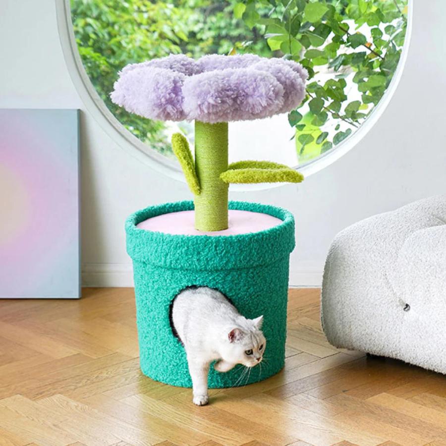 magnet キャットタワー Pot Pet House PURPLE ZEZE 猫ハウス （ 猫