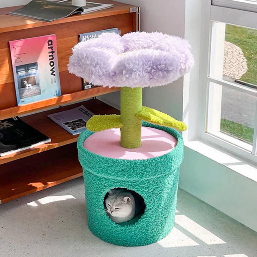 magnet キャットタワー Pot Pet House PURPLE ZEZE 猫ハウス （ 猫