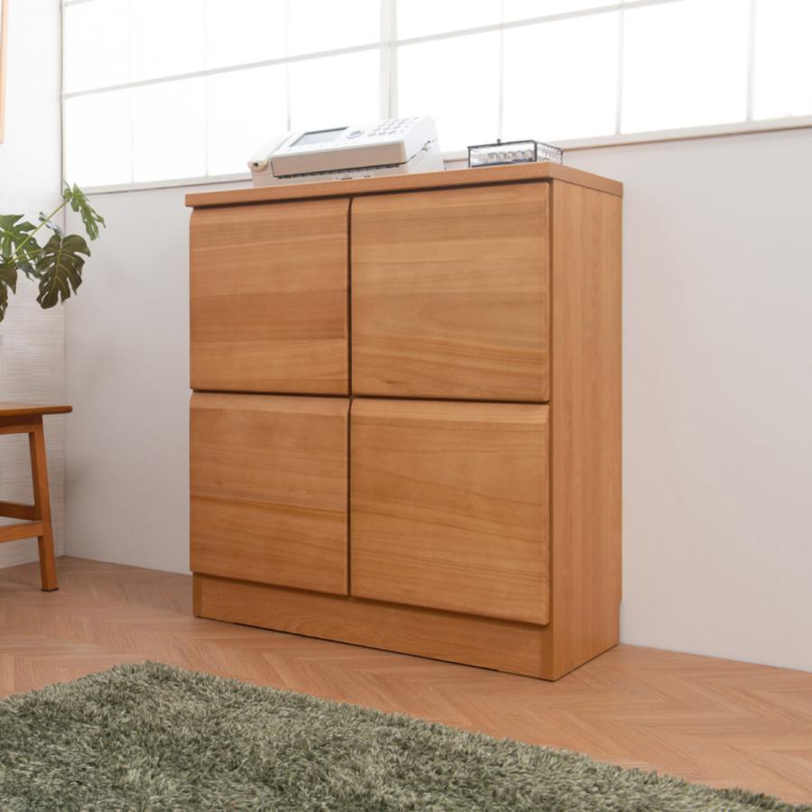 桐 キャビネット 幅72cm 扉タイプ 日本製 完成品 （ 棚 ラック 扉 収納