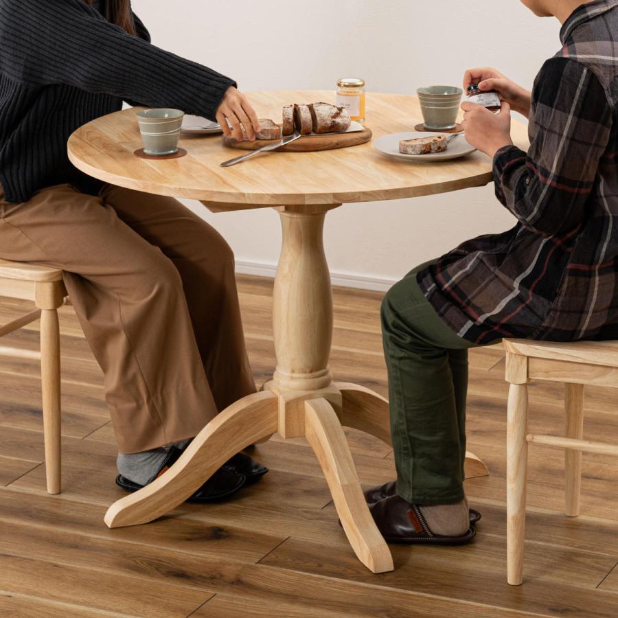 カントリー風天然木丸テ−ブル カントリー風天然木丸テ−ブル