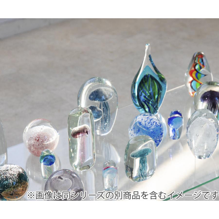 【美品】 レインボー オブジェ 3D アート　インテリア　置物 藤栄 ガラスインテリアオブジェ（Glass interior objects） ミックス L