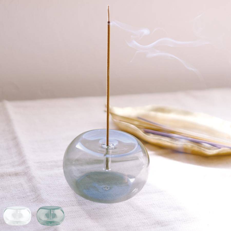 キシマ（KISHIMA） お香立て ルノ 吹きガラス （ インセンスホルダー