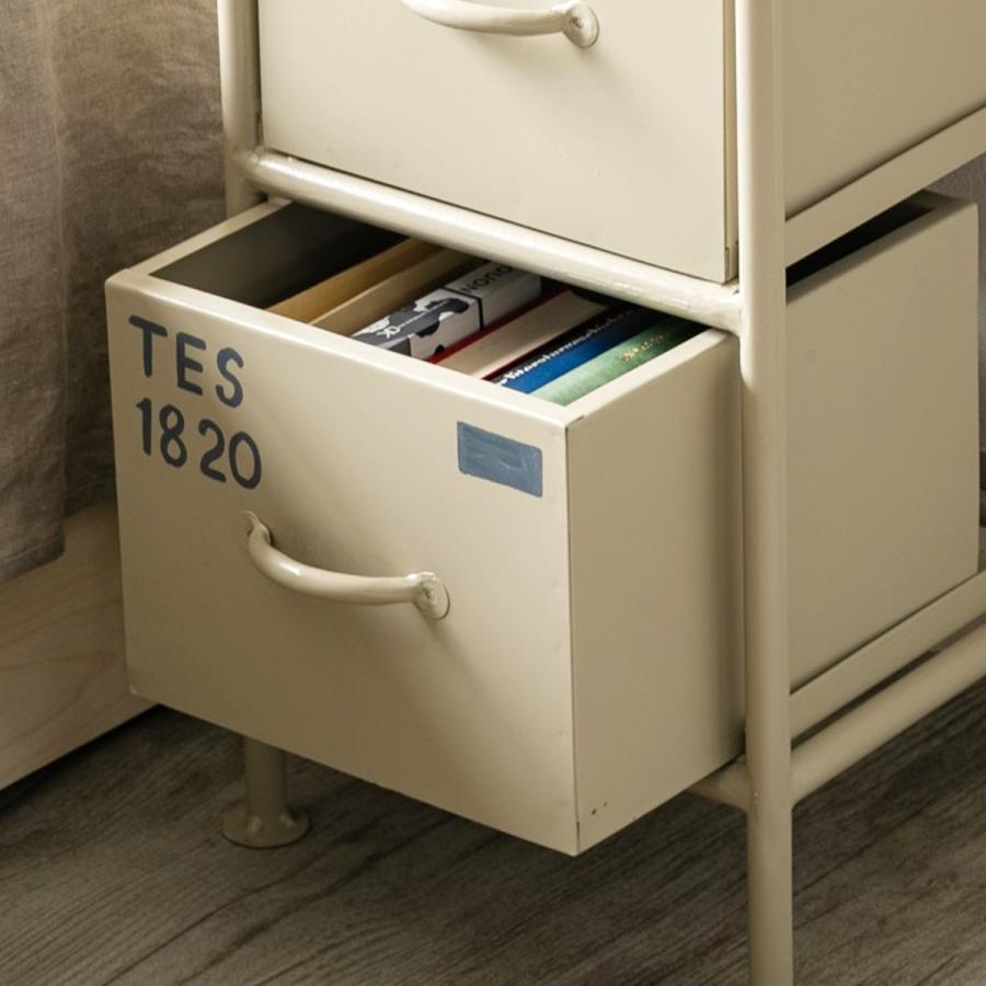 スチールチェスト 幅111cm 引出し4杯 インダストリアル 完成品