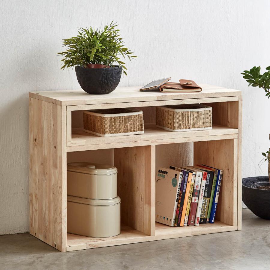 伸縮テレビボード 幅75〜130cm ラバーウッド 無垢材 （ テレビ台