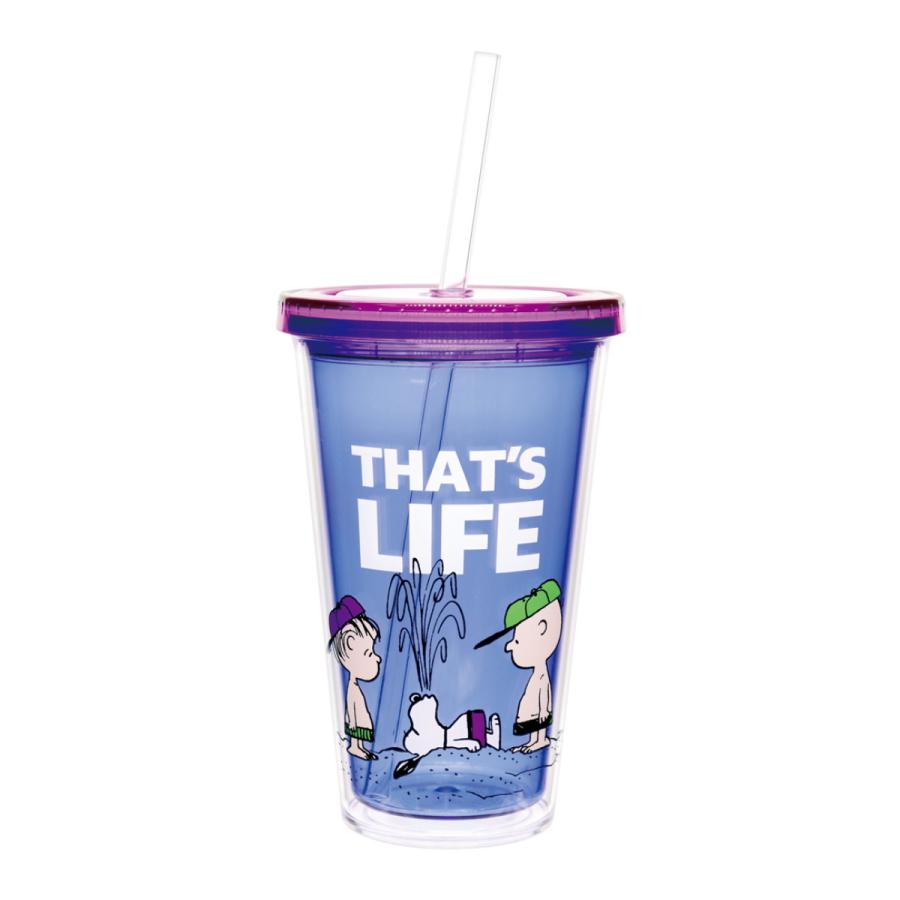 大西賢製販 タンブラー 550ml スヌーピー ストロータンブラー