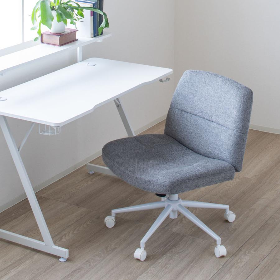 オフィスチェア あぐらがかける 座面ワイド 昇降式 座面高44〜51cm