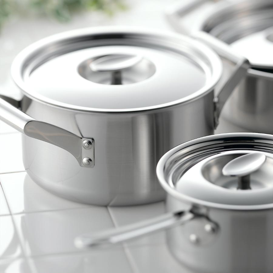 両手鍋 24cm 深型 IH対応 エレックマスター プロ ステンレス製 日本製