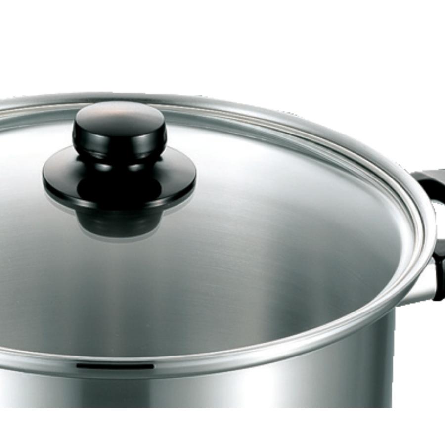 両手鍋 24cm 深型 IH対応 エレックマスターライト ミエール ステンレス