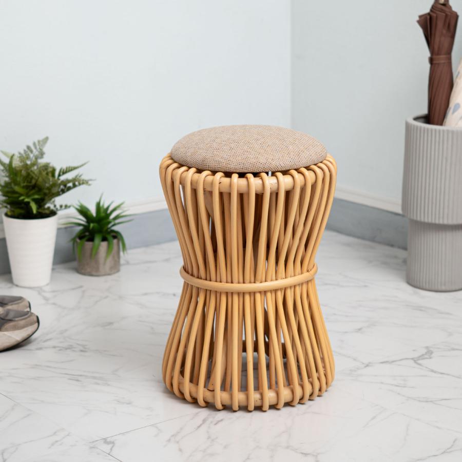 ナチュラル天然素材◾️美品 籐ラタン製 ラウンドスツール 楽天市場】ラウンドスツール ラタン 天然素材 （ 籐 スツール 丸椅子