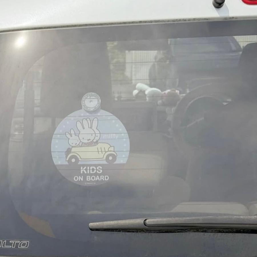 Miffy カーサイン ミッフィー 両面カーサイン 2WAY 吸盤