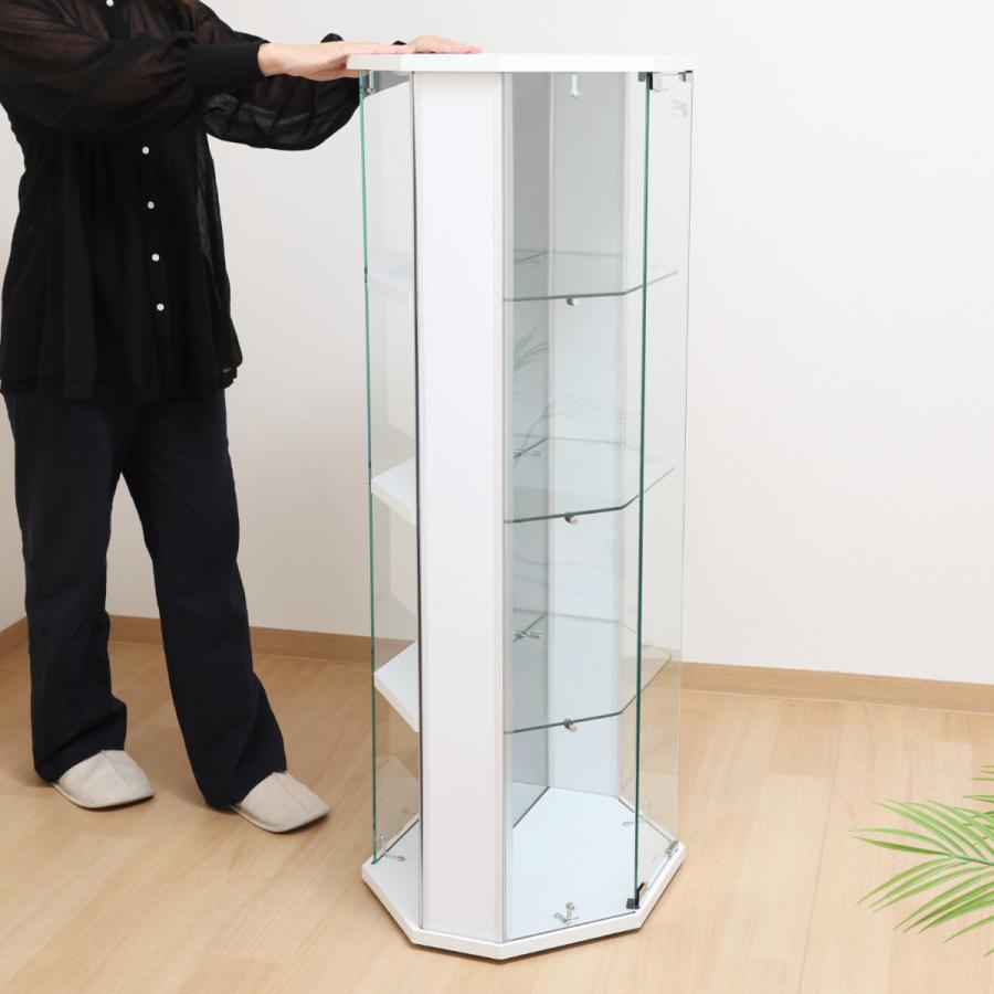 不二貿易（Fuji Boeki） ガラスコレクションケース コーナータイプ 幅