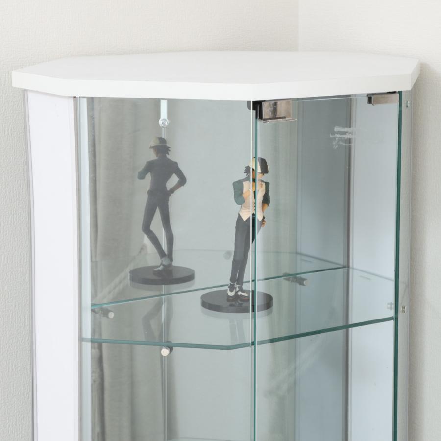 不二貿易（Fuji Boeki） ガラスコレクションケース コーナータイプ 幅