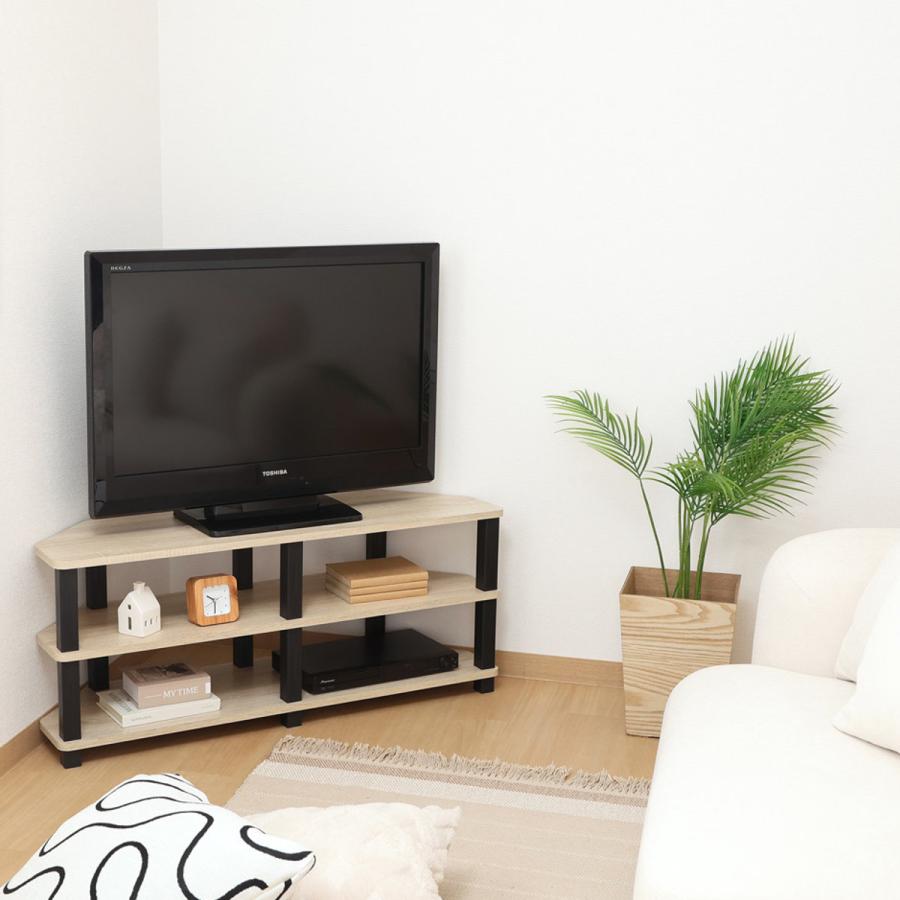 不二貿易 コーナーテレビ台 幅100cm 工具不要 FIT （ TV台 テレビ
