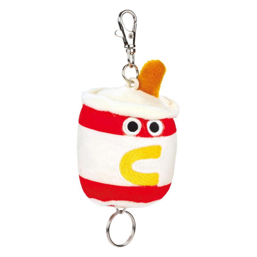 スケーター ストラップ リール付 ぬいぐるみ キーホルダー