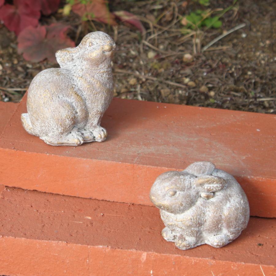オブジェ デコール セメントオブジェ ラビット A （ 置物 ウサギ