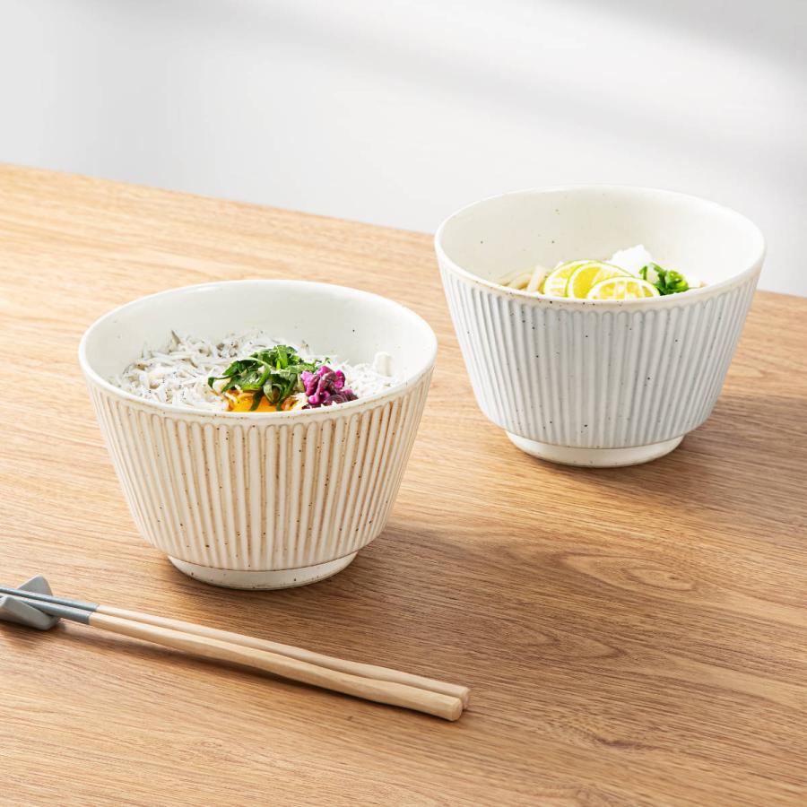 ＆NE ハレとケ 波佐見焼 どんぶり （ 電子レンジ対応 食洗機対応 磁器