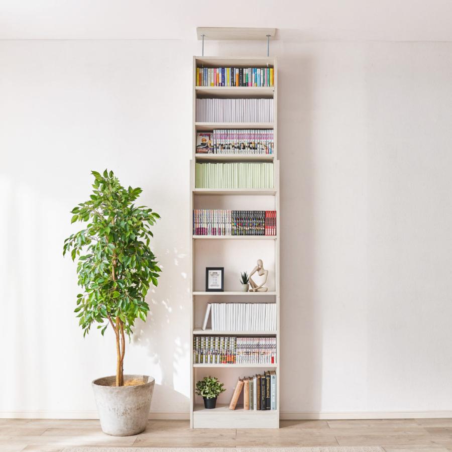 突っ張り　本棚　壁面収納　オープンラック タンスのゲン 本棚 大容量 幅60 壁面収納 突っ張りラック おしゃれ