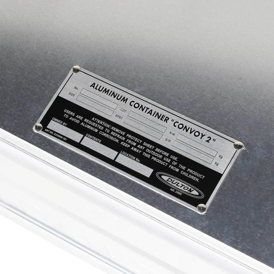 DALTON　コンテナボックス　２個セット DULTON 収納ボックス ふた付き M アルミ コンテナ コンボイ 2 幅