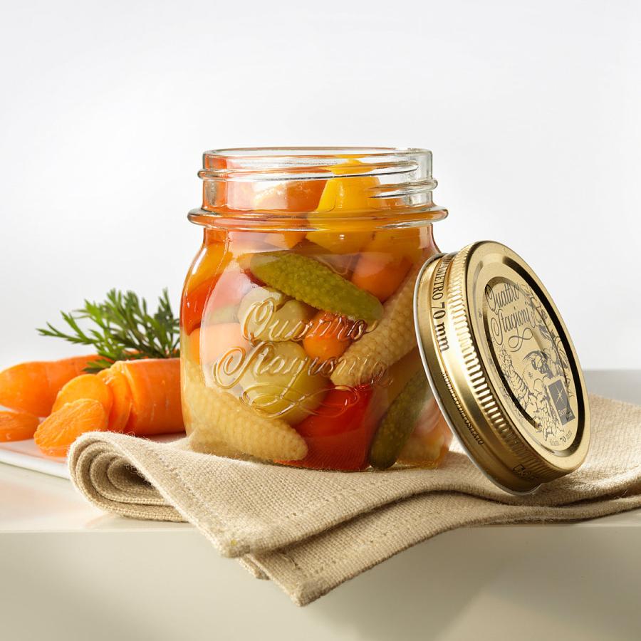 Bormioli Rocco（ボルミオリロッコ） ガラス瓶 250ml Q.S.JAR 250cc