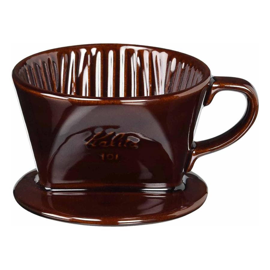 Kalita（カリタ） ドリッパー 101-ロト ブラウン （ 1〜2人用 陶器