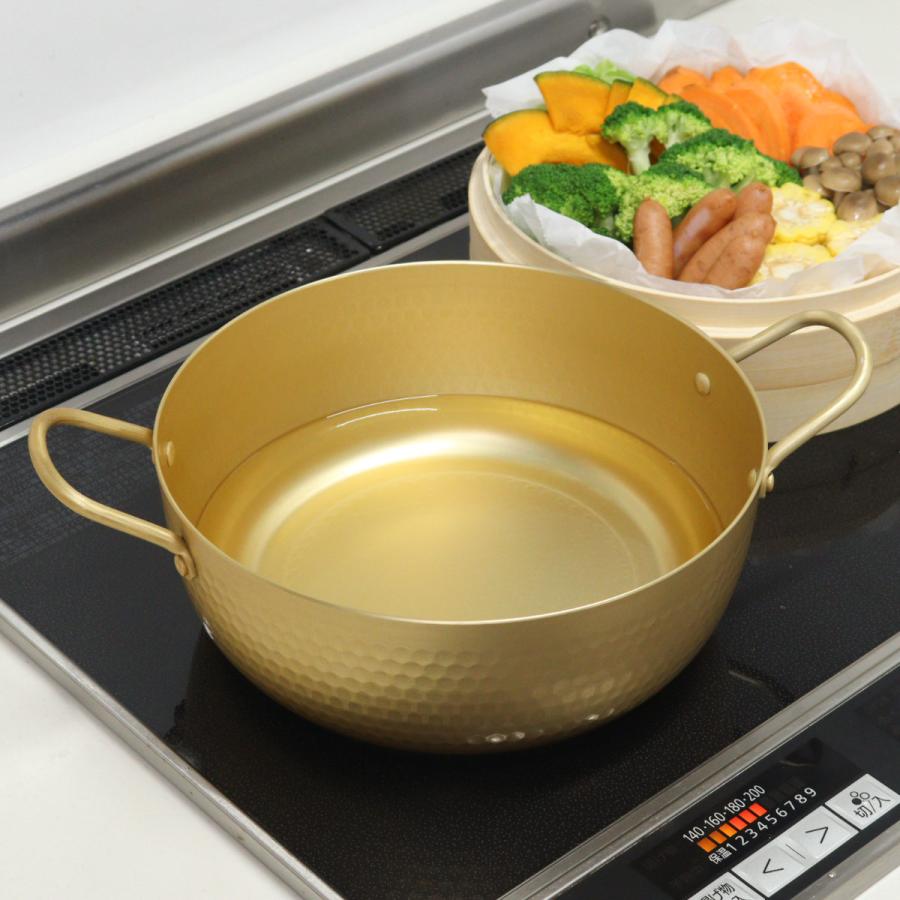 和平フレイズ 蒸し器 2段 24cm IH対応 hocona ガラス蓋付き 蒸し鍋