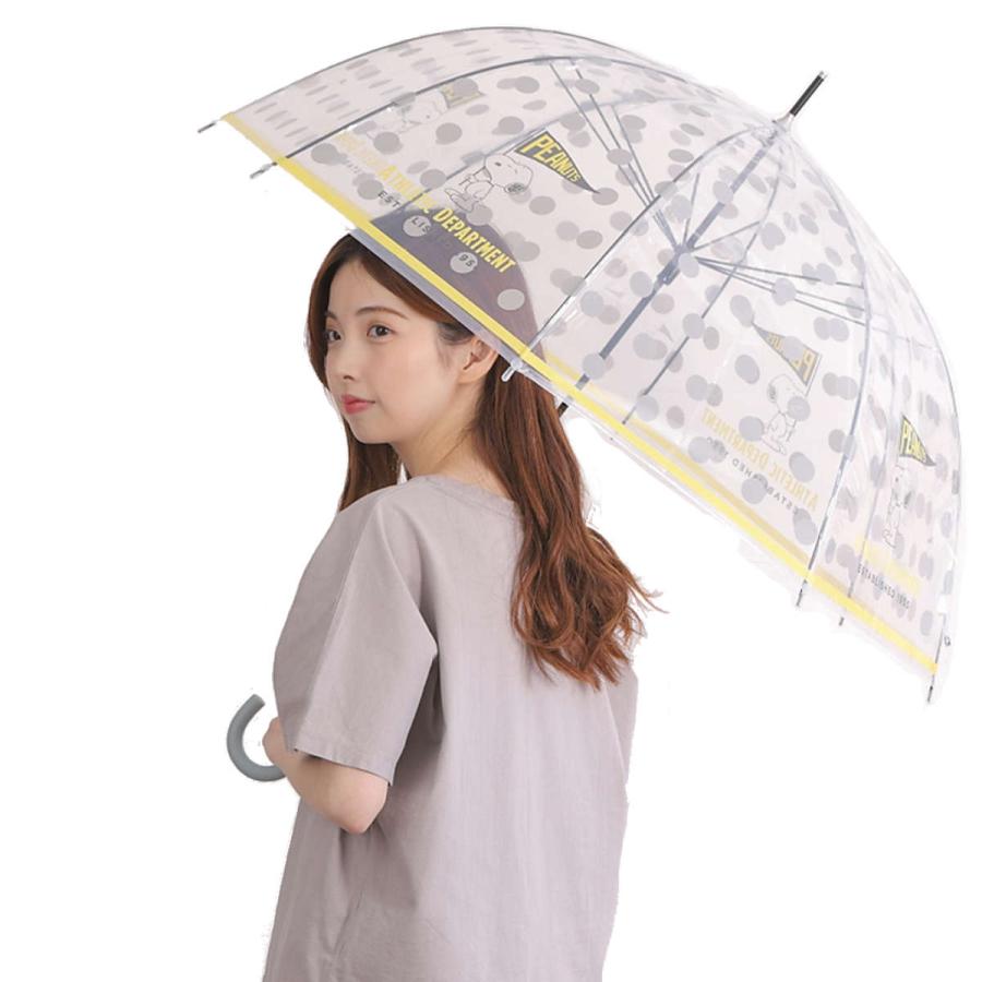 長傘 雨傘 ピーナッツ クリアアンブレラ スヌーピー 59cm （ SNOOPY 傘