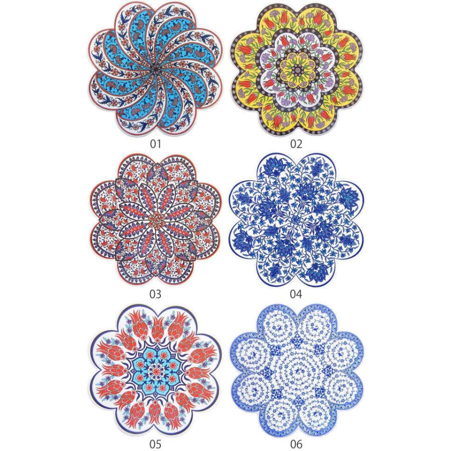 鍋敷 IZNIK イズニック トリベット タイル鍋敷 （ 鍋敷き なべ敷き 鍋