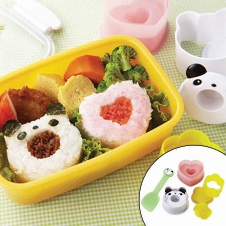 おにぎり型　わ！カップ　おむすび型セット　ミニしゃもじ付 （ お弁当グッズ デコ弁 ごはんカップ おむすび型 簡単キャラ弁 ）｜colorfulbox