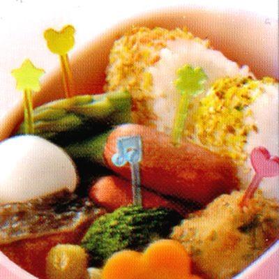 ピック にじいろピック （ お弁当グッズ キャラ弁 子供用 ） : お弁当