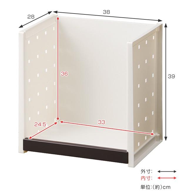 収納ラック 幅38×奥行28×高さ39cm ルームラック プロフィックス PROFIX Lサイズ 日本製 （ 収納 ラック 収納ケース ストッカー ）｜colorfulbox｜04