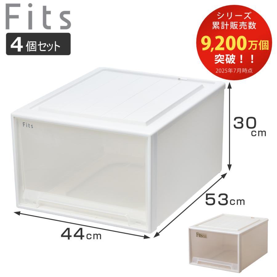 Fits 収納ケース L-53 天馬 4個バラ売り可能 天馬 収納ケース 衣装ケース フィッツケース クローゼット L-30