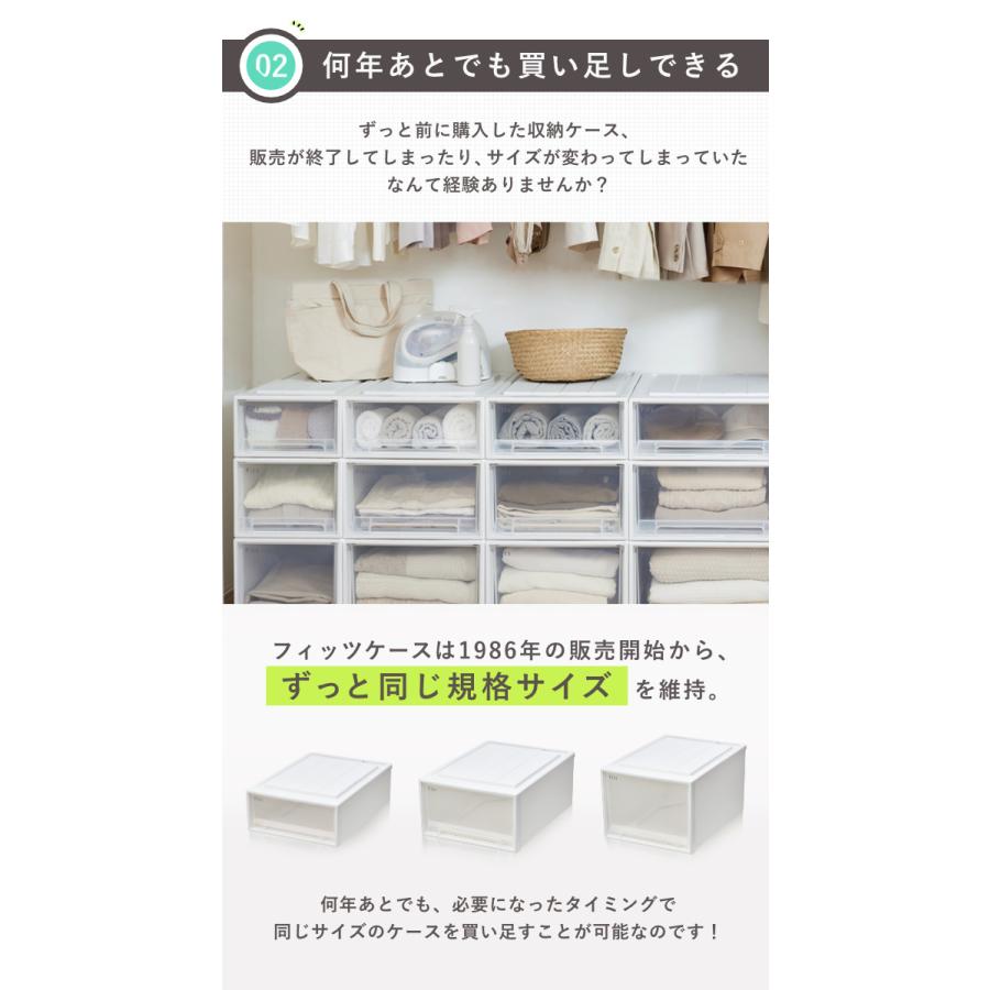 Fits 収納ケース フィッツ フィッツケース クローゼット ワイド L-53 4