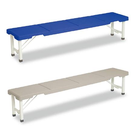 （法人限定） 長椅子　スタッキングブローベンチ　背なし　折りたたみ式　180ｃｍ （ ベンチ プラスチック 樹脂製 積み重ね ）
