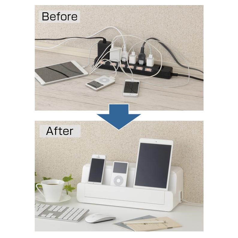 ケーブルボックス タップ 長さ36 5cm 対応 タップ収納 コード 収納 収納ボックス ケーブル収納 タップボックス コード収納 プラスチック おしゃれ 日本製 お弁当グッズのカラフルボックス 通販 Yahoo ショッピング