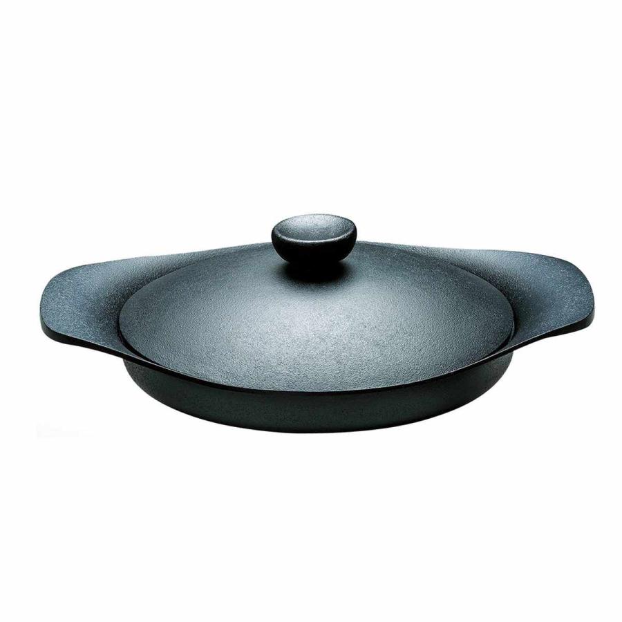 柳宗理 グリルパン 22cm IH対応 鉄蓋付き ハンドル付き 南部鉄器 浅型