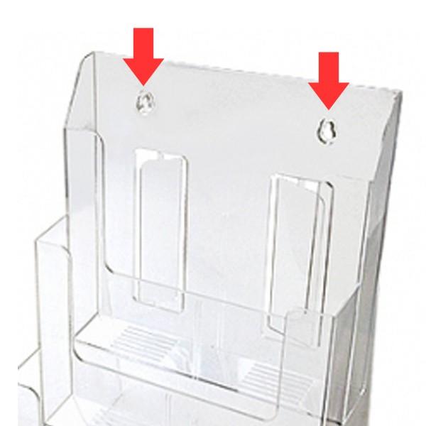 カタログスタンド A4 3段 クリア （ パンフレットスタンド