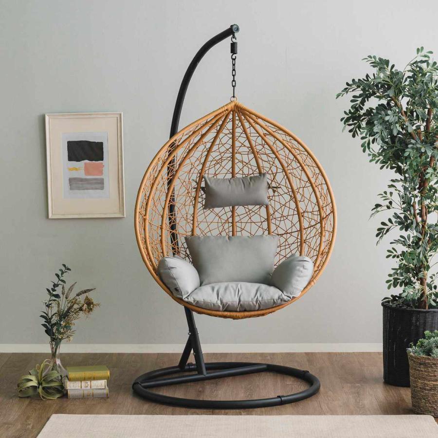 エッグチェア ハンギングチェア 吊り椅子 チェア インテリア B042 Amazon.co.jp: Brafab スイングエッグチェア ハンモックチェア
