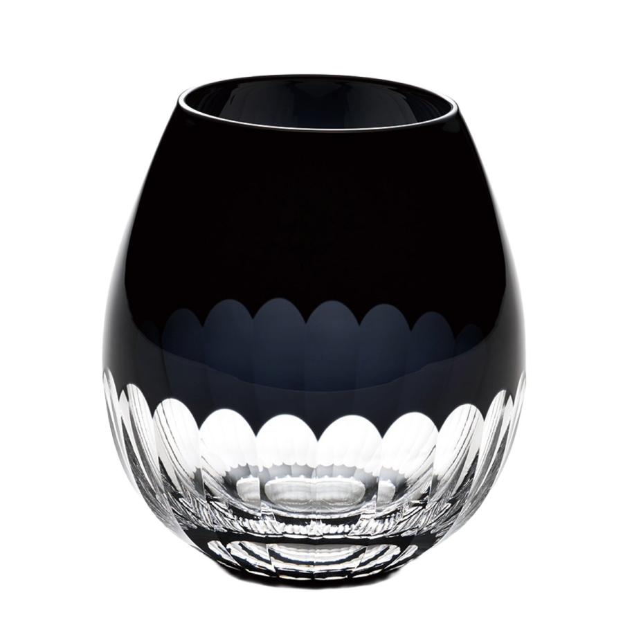 花蕾 廣田硝子 グラス 350ml 江戸切子 karai あられ かまぼこ 黒