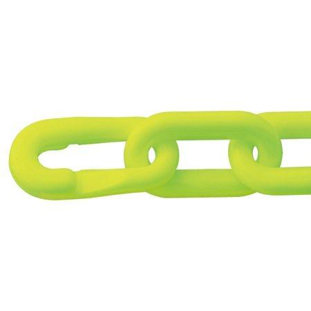 プラスチックカラーチェーン 蛍光グリーン 1.2m 線径6ミリ （ プラ