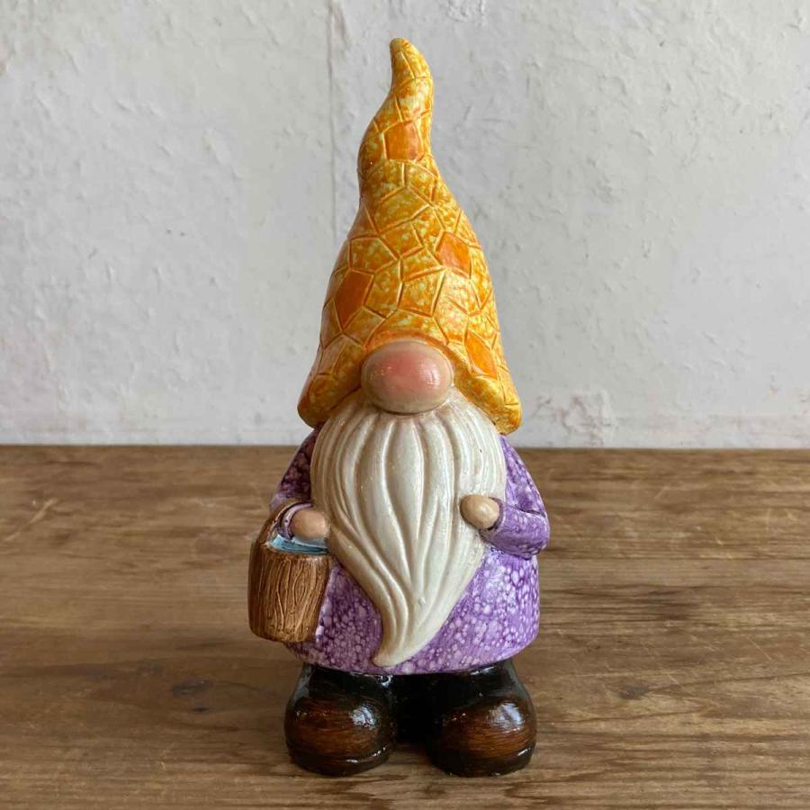 ガーデンノーム M 置物 （ 小人の妖精 小人 レジン オブジェ