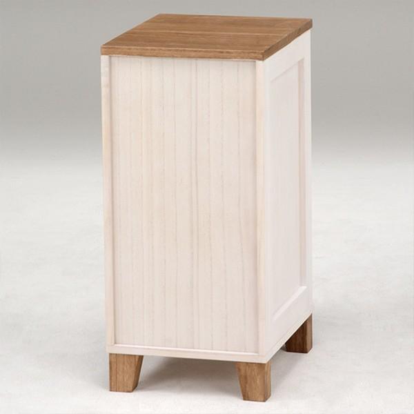 スリムチェスト 5段 ウッドプロダクツ 幅28cm ブラウン （ 桐 収納