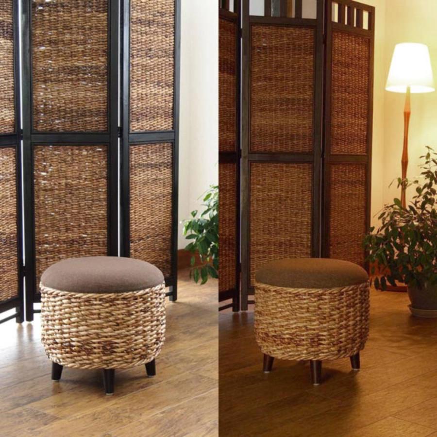 スクリーン 4連 パーテーション 衝立 バナナリーフ アジアンリゾート