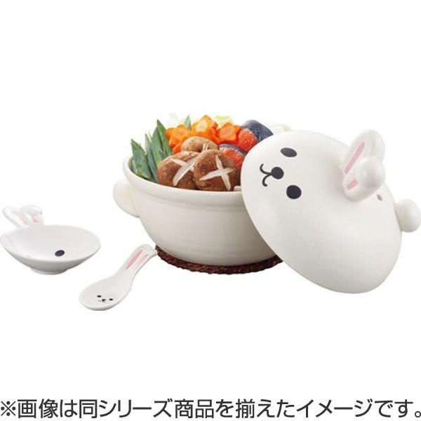 『タイムセール』♡仲良しウサギ鍋♡ □在庫限り・入荷なし□うさぎの土鍋 9号（4〜5人用） : お弁当グッズ