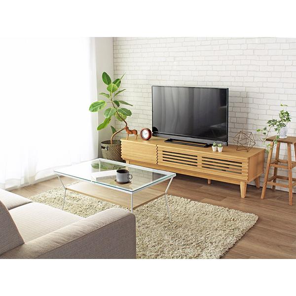 テレビ台 ローボード 北欧風 ルーバーデザイン 60型対応 幅150cm